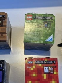 Lego Minecraft Microworlds 21102/21105/21106/21107 Complete with Boxes