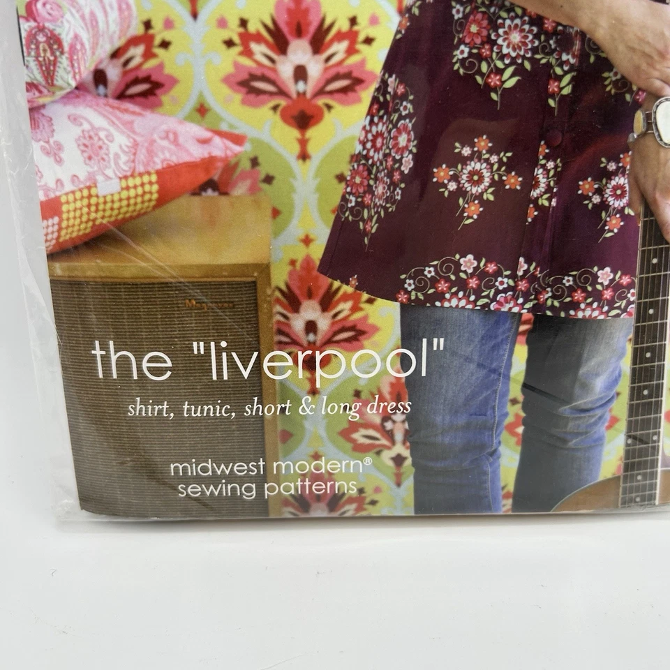 Patrones de túnica Amy Butler, Anna, Liverpool, Lotus y Cami, Lote de 3, UC FF Foto 3 de 4