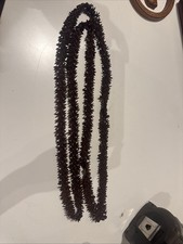 Vtg Brown Hawaiian Koa Seed Lei Single Strand Necklace Boho Jewelry 53" Tiki