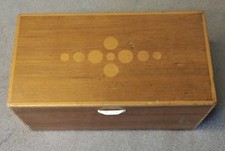 Vintage Reuge Mid Century Wooden Music Box Spinning Ballroom Dancers Spare Repai