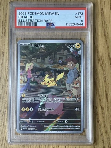 2023 Pokemon Mew EN-151 Pikachu Illustration Rare 173 PSA 9