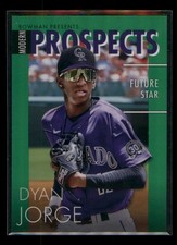 2023 Bowman Dyan Jorge #MP-10 Modern Prospects Green Refractors 39/99