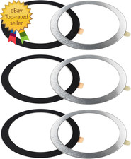 Universal Metal Ring Sticker for Magnetic Charger Black3 Silver3