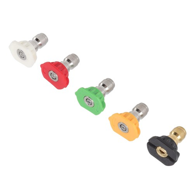 #ad #ad 5PCS Pressure Washer Nozzle Big Fan Shape Power Washer Nozzle Tips Rinse Jet $14.30