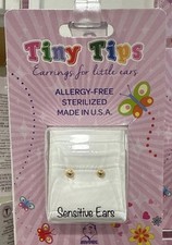 Studex Tiny Tips Earrings For Little Ears TT-621 Gold Platted 3MM Ball