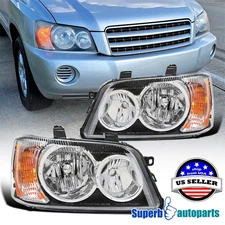For 2001-2003 Toyota Highlander Headlights Factory Style L+R 01 02 03
