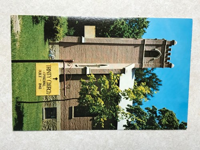 #ad O545 Vintage Postcard Trinity Episcopal Church Mineral Point Wisconsin WI $4.99