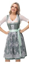 Traditional Dirndl Dress Oktoberfest Bavarian Beer Girl Costume