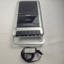 Jensen MCR-100 Portable Cassette Player Recorder AUX Mic Ear DC 6V no batt cover