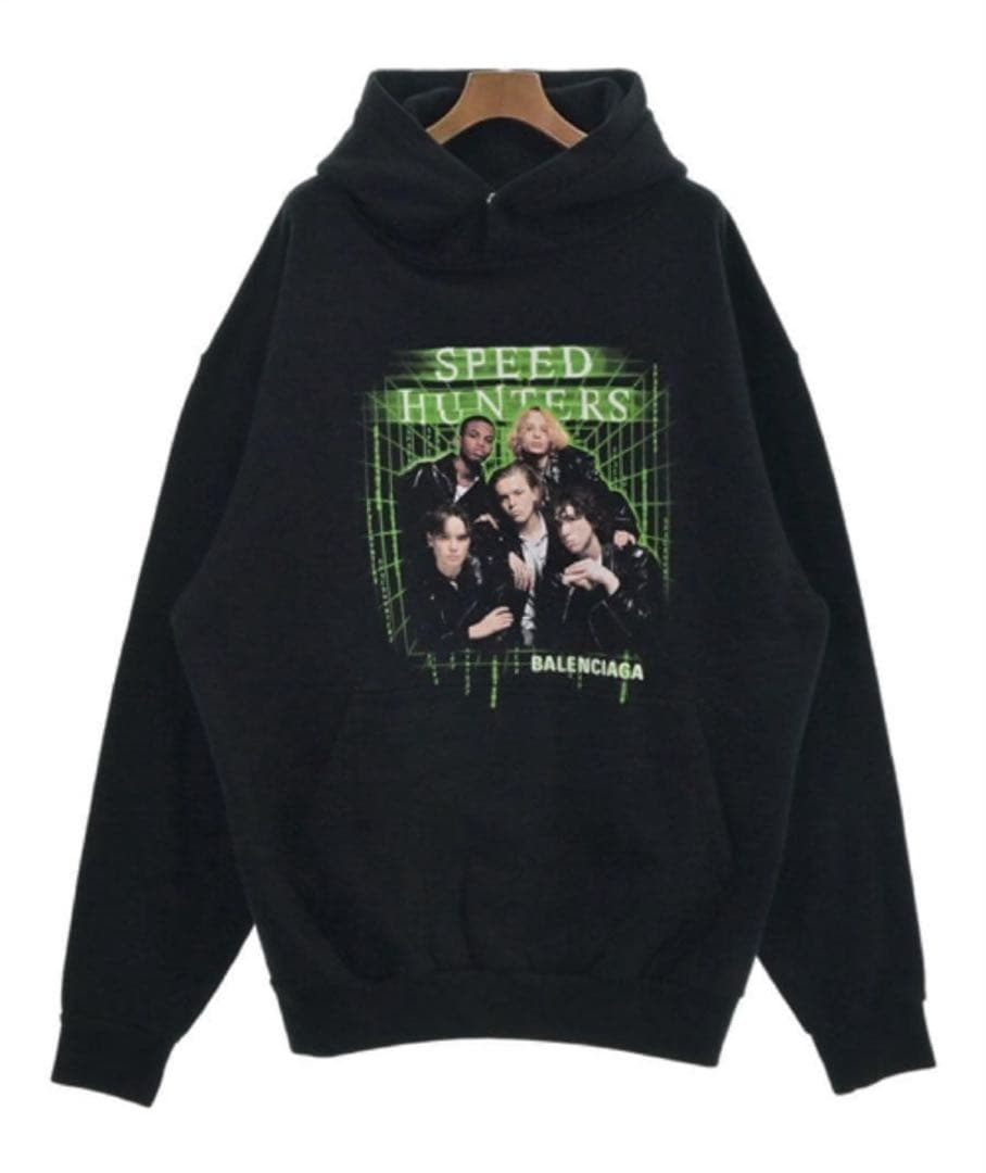 Authentic Balenciaga Speed Hunters Hoodie Black Oversized M Fits 
