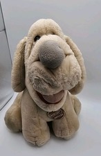 1981 WRINKLES the Dog Stuffed Plush by Ganz Bros VTG Tan Hound Toy 9" collar tag