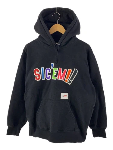 Sweat à capuche Supreme 21aw Sicem L coton noir occasion