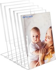 8x10 Acrylic Picture Frames, Set Of 6 Clear Acrylic Frameless Transparent Frame