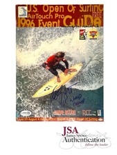 Kelly Slater Signed Official 1996 U.S. Open Of Surfing Program Auto ~ JSA COA
