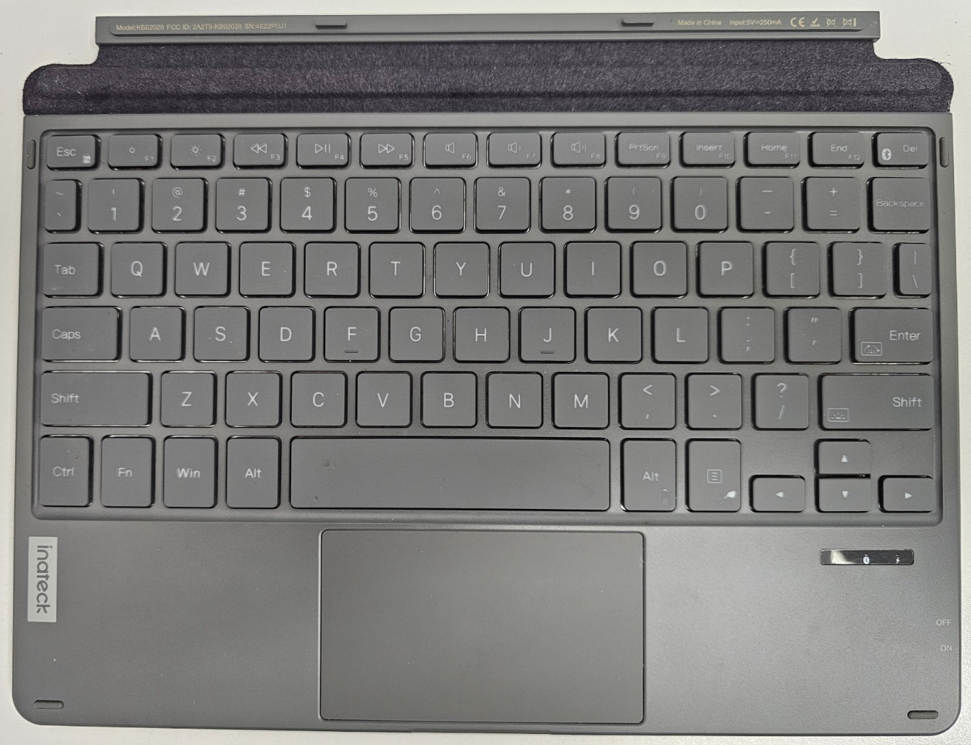 Go Bluetooth Keyboard USB-C No Adapter or Cable Included Gra