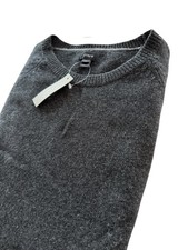 J Crew Lambswool Sweater New Mens XL Gray Crewneck Long Sleeve