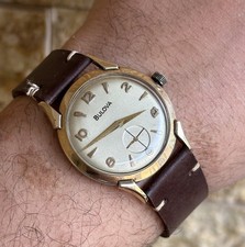 1956 Bulova L6 Gold Filled Dress Watch Fancy Lugs Small Seconds 11AC 17J Manual