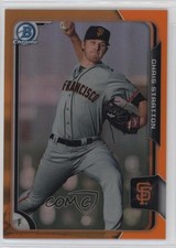 2015 Bowman Chrome Prospects Orange Refractor /25 Chris Stratton #BCP54 0b0