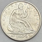 1854-O Seated Liberty Half Dollar Arrows XF Details