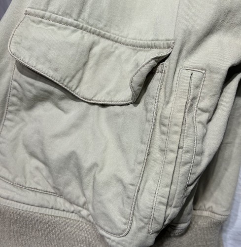Cockpit USA A-2 Bomber Jacket Mens Medium Tan Military Air Force Leather Accent - Picture 12 of 20
