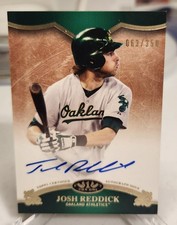 2012 Topps Tier 1 Josh Reddick On Card Auto /350 Athletics As