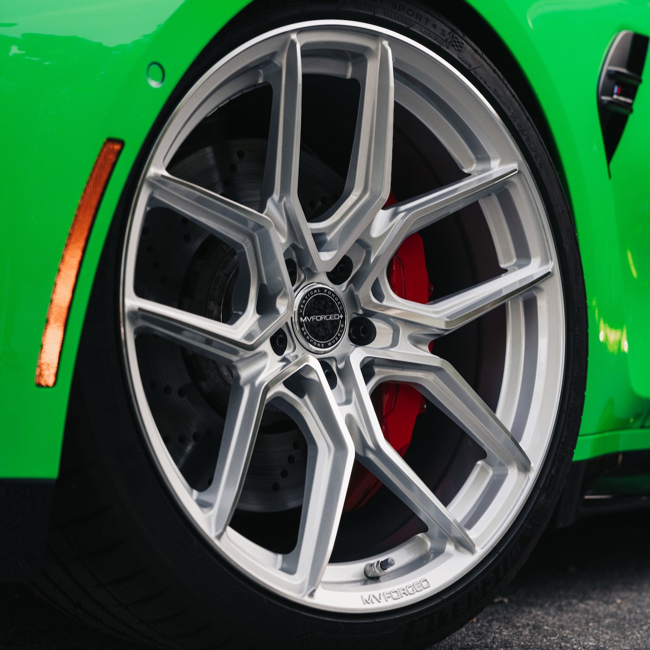 20" MV Forged MVF5 Silver 20X9 20X10.5 Concave Wheels Rims Fits BMW i8