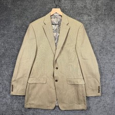 Lauren Ralph Lauren Mens 42L Tan Paisley Lined 2 Button Blazer Sport Coat