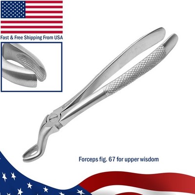 Tooth Extraction Forceps Fig 67A Upper Wisdom Dental Extracting Surgical Tools