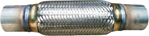 Exhaust Flex Pipe 2.25" X 8" /12" Universal Type 100% Stainless Steel For 