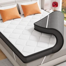 ELEMUSE 3 Inch Queen Memory Foam Mattress Queen, Medium Support(white） 