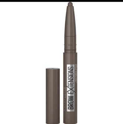 Maybelline Brow Extensions 260 Fiber Pomade Crayon Eyebrow Makeup Deep Brown NEW