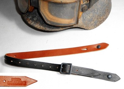 Chinstrap German helmet Genuine Buttero light brown marking RBNr. 0/0365/0012