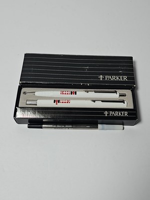 NOS Parker Vintage Vector White Ball  Pen and Pencil Set CASE III READ