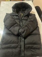 Zara Girls 11 12Black Puffer coat Zip Up With Snaps