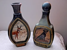 Pair of Vintage Beam's Choice Whiskey Decanters James Lockhart Wildlife 1976-77