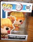 FUNKO POP ANIMATION ZENITSU AGATSUMA DEMO SLAYER #1531 MINT COND. FREE SHIPPNEW