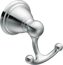 Moen YB2203CH Brantford Double Robe Hook, Chrome Finish