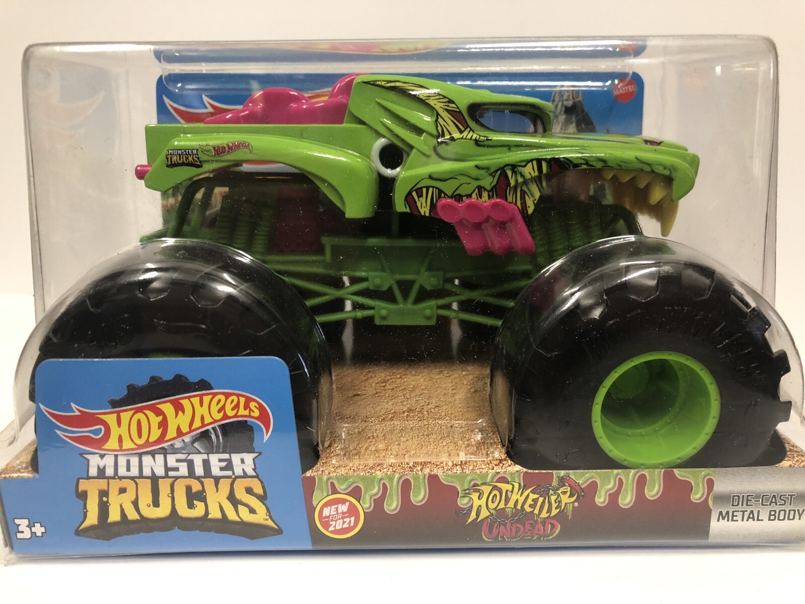 NEW 2021 Hot Wheels Monster Trucks HotWeiler UNDEAD 1:24 VHTF