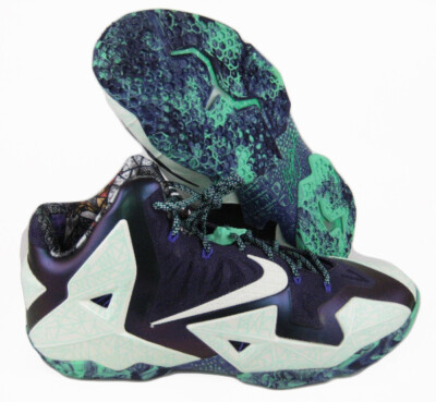 Nike LeBron 11AS Cashmere/Green Glow-PurpleDynasty Nike LeBron 11 GS All Star 621712-701 Cashmere Green Glow  main image 4