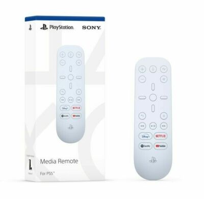 SONY PLAYSTATION 5 MEDIA REMOTE, WHITE *DISTRESSED PKG*