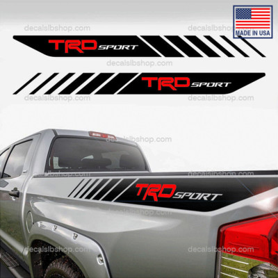 TRD Sport Decals Bedside Stripes Vinyl Fit Toyota Tacoma Tundra Sticker