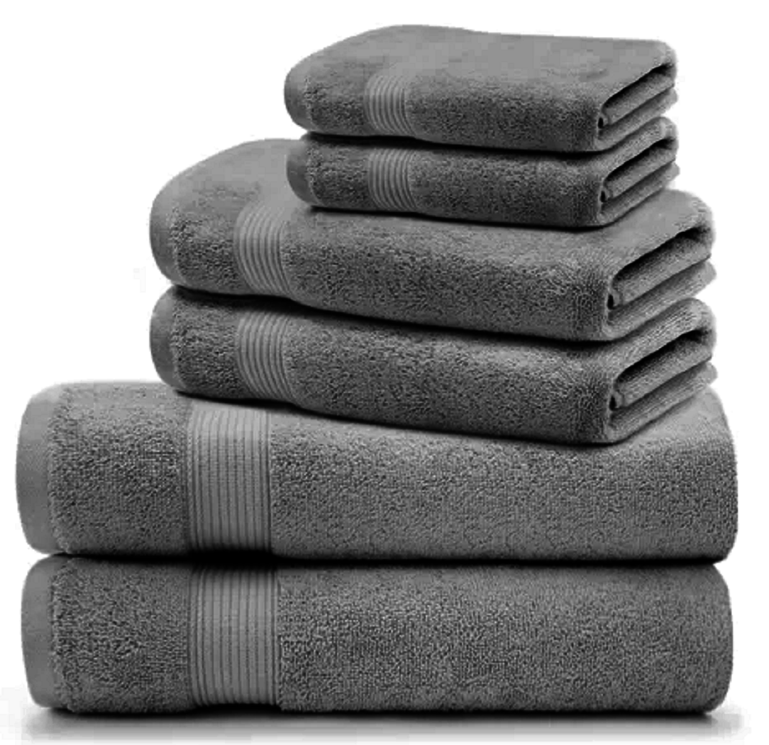 6 Piece Towels Bale Set 700GSM Super Soft 100 Egyptian Cotton Hotel