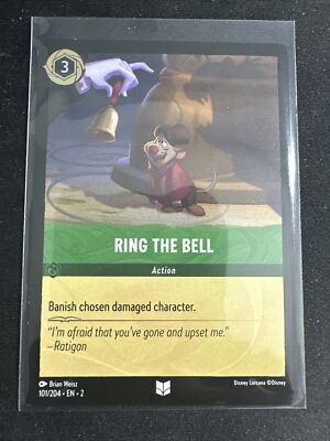 FOIL Disney Lorcana: Rise of the Floodborn - Ring The Bell -101/204 NM Cold FOIL