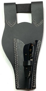 WWI FRENCH LEBEL 1890/92 1915 RIFLE LEATHER BAYO CARRY FROG-BLACK