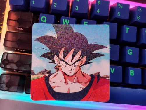 Goku Stare DBZ Dragon Ball Z Retro Nostalgia Sticker Holographic Water Proof - Picture 2 of 3