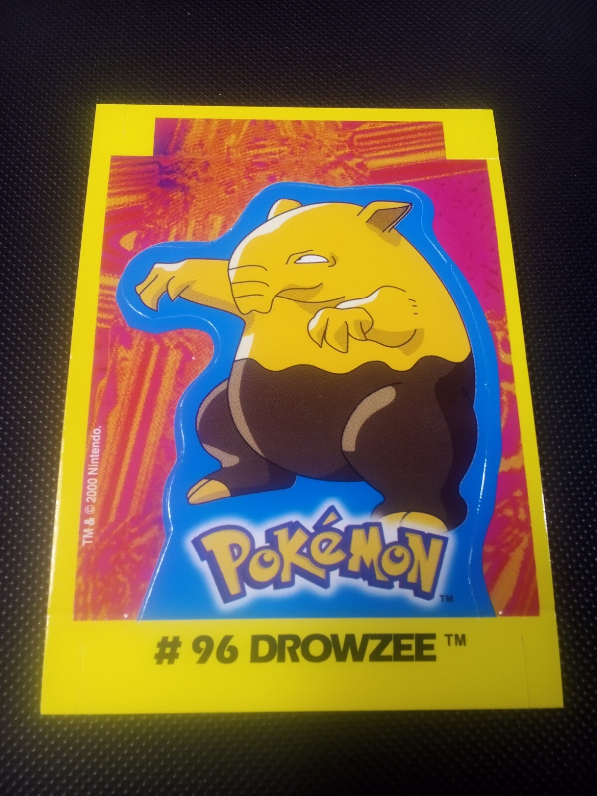 2000 Pokemon Navarrete Kanto Peru Buildable Card Drowzee #96 Vintage US Seller