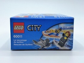 LEGO City 60011 Surfer Rescue 32 piece set with Shark & 2 Mini Figures NIP