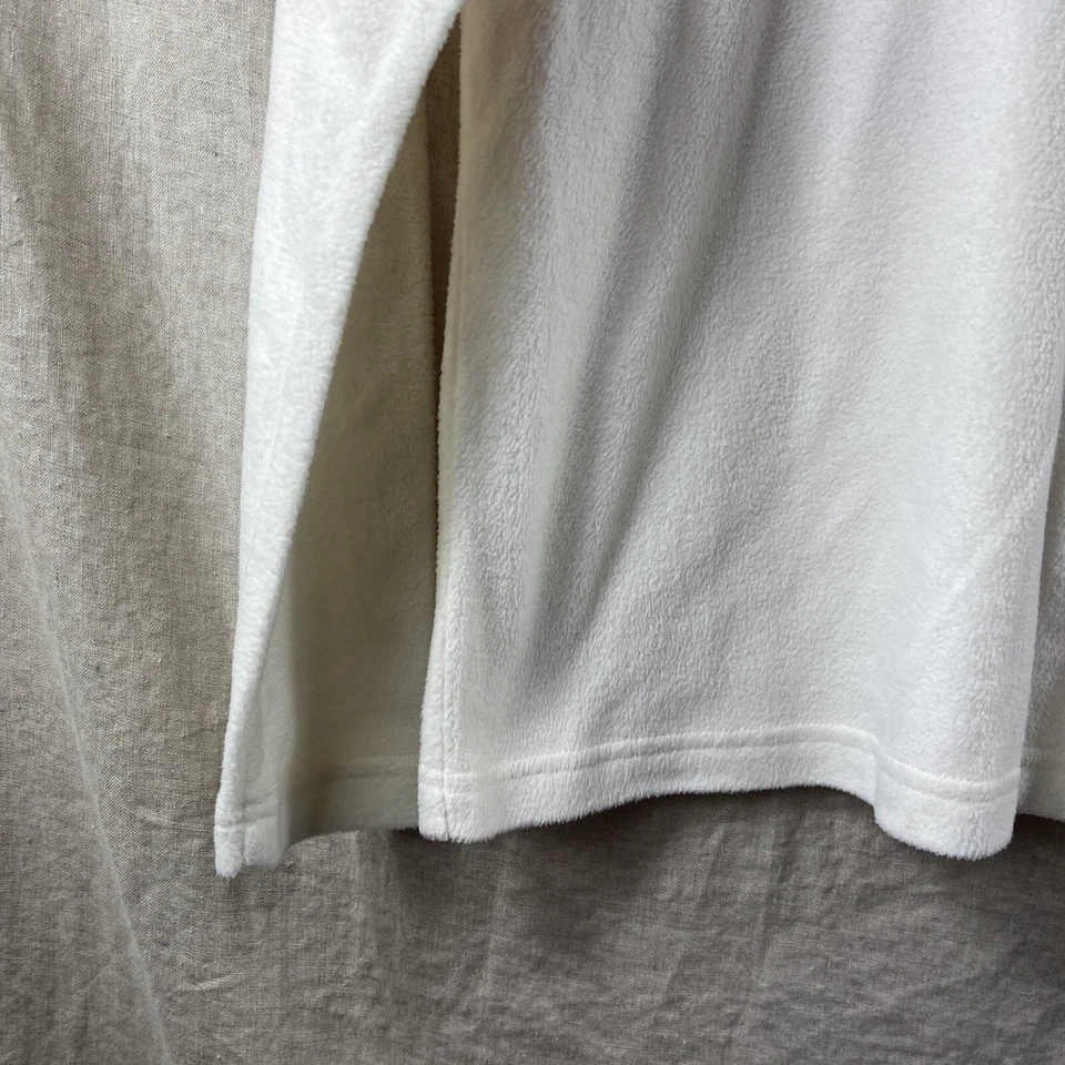 Bobbie & Brooks Women's Ivory Fleece Embroidered Cat Crewneck Pullover Size M - Image 2 of 4