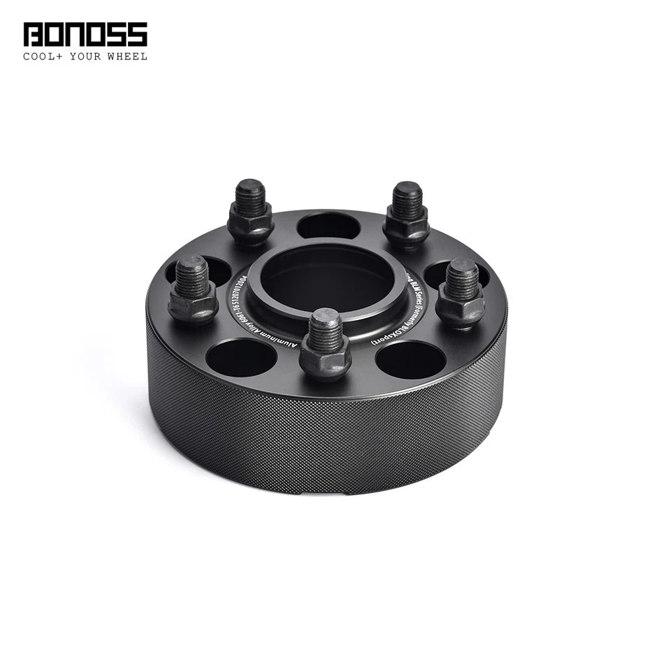 1 par de espaciadores de rueda anodizados negros BONOSS de 50 mm/2 pulgadas para Kia Forte5 YD 2012- Foto 2 de 4