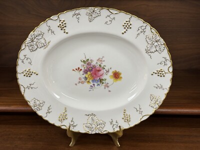 Royal Crown Derby VINE Pattern Posie Center 13  Oval Serving Platter A929